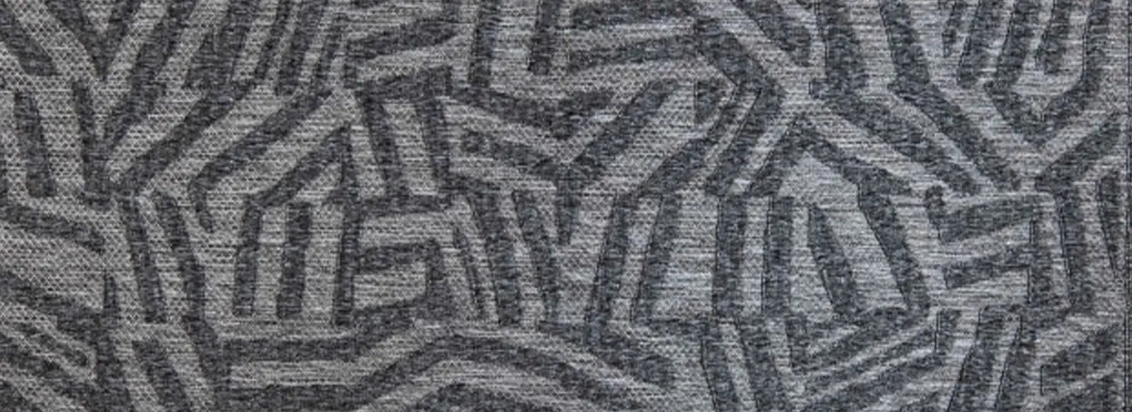 Detalle de la trama y el pelo de un tapete Lavin
