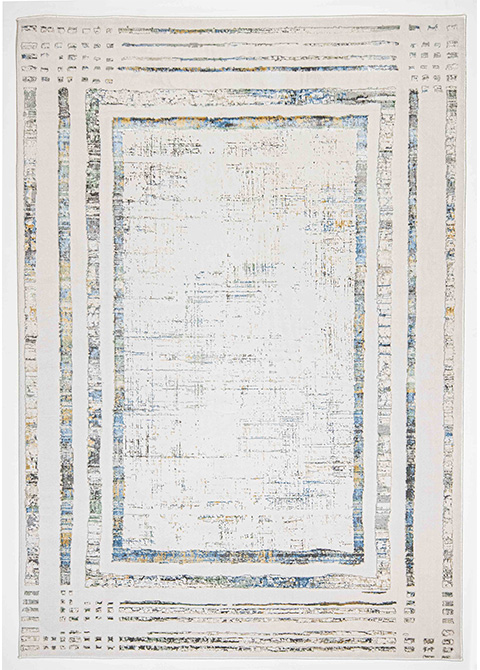 Tapete Moderno Neutro con Diseño Geométrico en Gris