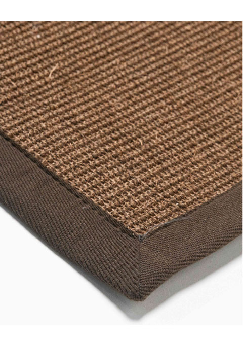 Tapete Texturizado Cafe con Borde en Cafe Oscuro Colección AJMER - Vista alternativa