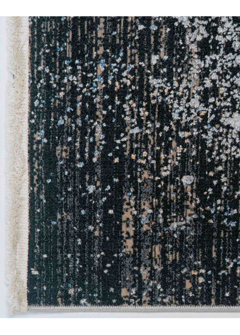 Tapete Moderno Neutro con Diseño Abstracto en Gris Oscuro Colección AMALFI - Vista alternativa