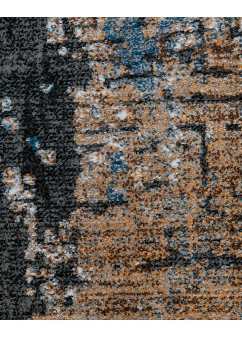 Tapete Moderno Neutro con Diseño Abstracto en Gris Oscuro Colección AMALFI - Vista alternativa