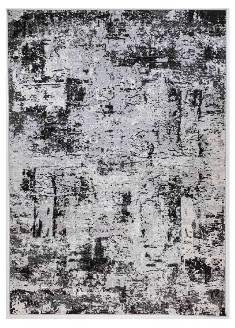 Tapete Moderno Gris con Diseño Abstracto en Gris Oscuro Colección AYDA