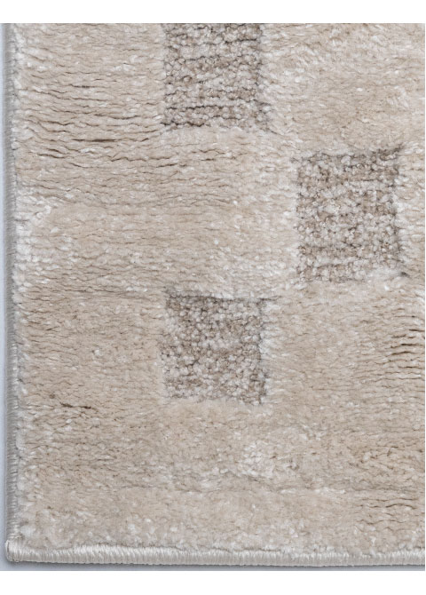 Tapete Moderno Neutro con Diseño a Cuadros - Vista alternativa