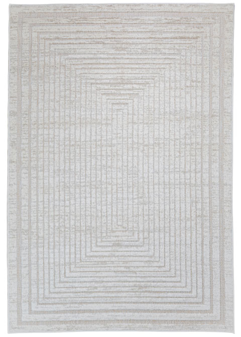 Tapete Moderno Neutro con Diseño Geométrico BELINA