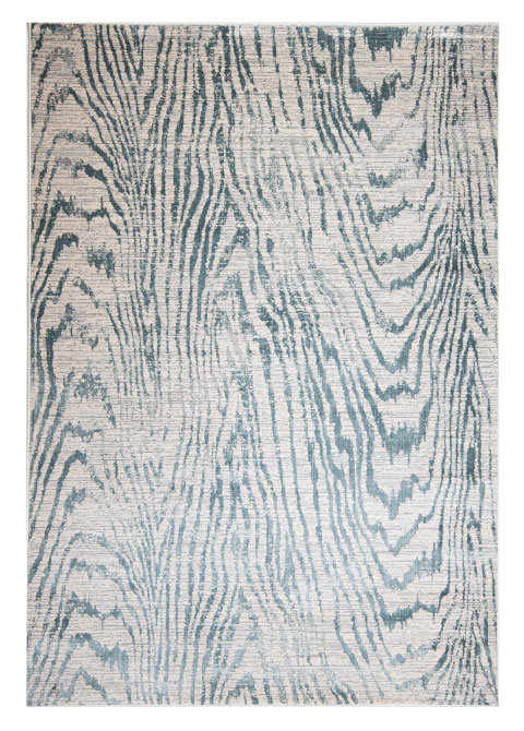 Tapete Moderno Neutro con Diseño Abstracto en Azul Belma