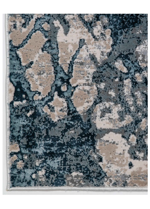 Tapete Abstracto Beige con Diseño Ramificado en Gris Oscuro Colección BELMA - Vista alternativa