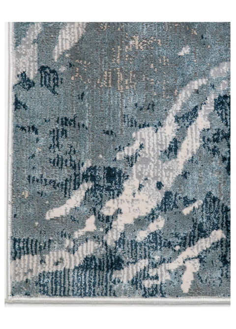 Tapete Moderno Azul con Diseño Abstracto en Neutro Colección BELMA - Vista alternativa