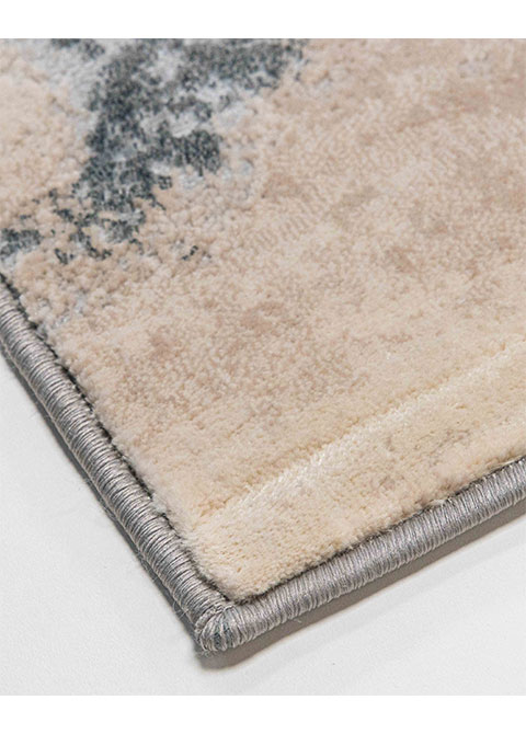 Tapete Moderno Neutro con Diseño Abstracto en Cafe - Vista alternativa