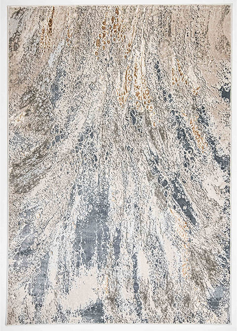 Tapete Moderno Neutro con Diseño Abstracto en Gris Oscuro, Colección BESNI