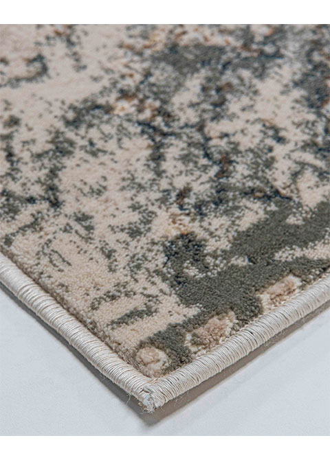 Tapete Abstracto Neutro con Diseño Marmoleado en Gris Oscuro - Vista alternativa