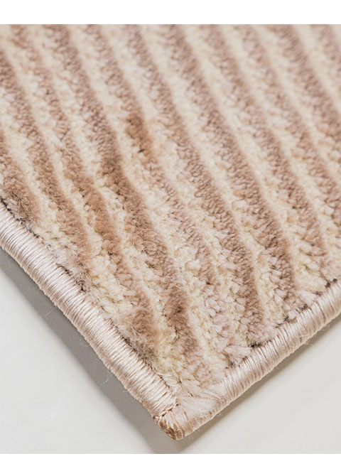 Tapete Moderno Neutro con Diseño Geométrico en Cafe - Vista alternativa