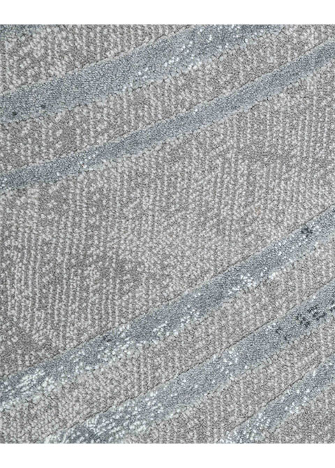 Tapete Moderno Beige con Diseño Abstracto en Gris Oscuro - Vista alternativa