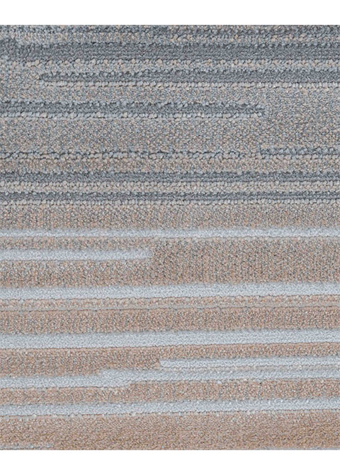 Tapete Moderno Neutro con Diseño Lineal en Gris - Vista alternativa