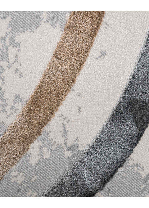 Tapete Moderno Neutro con Diseño Abstracto en Gris Oscuro - Vista alternativa