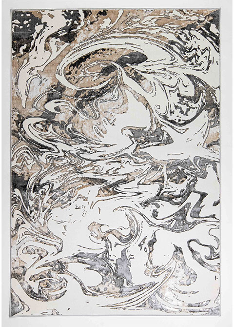 Tapete Moderno Neutro con Diseño Abstracto en Gris Oscuro