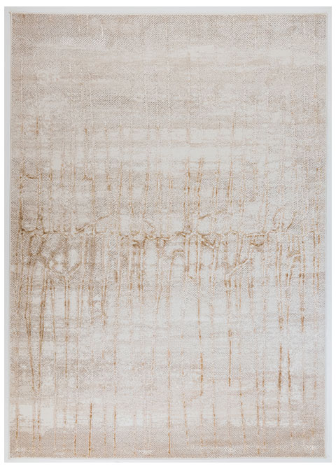 Tapete Moderno Neutro con Diseño Abstracto en Cafe Colección Fiora