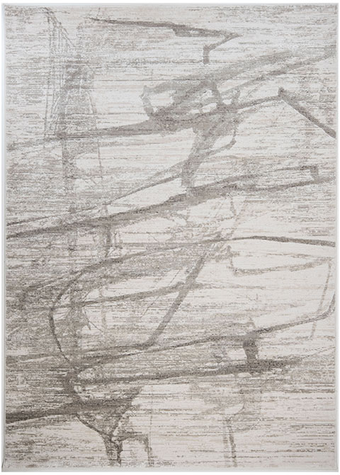 Tapete Moderno Neutro con Diseño Abstracto en Gris