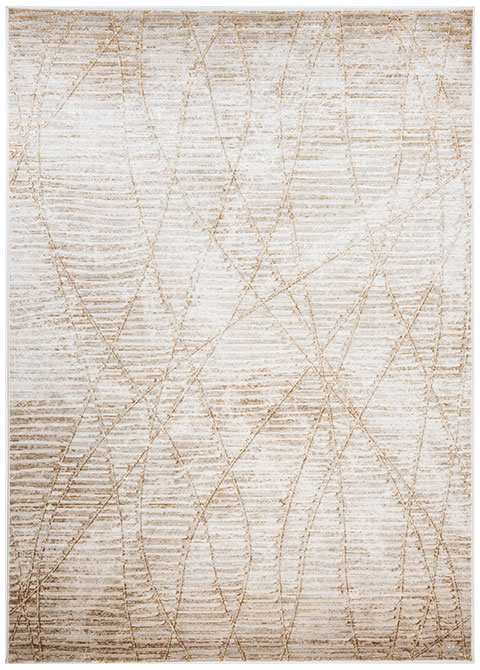 Tapete Moderno Neutro con Diseño Abstracto en Cafe