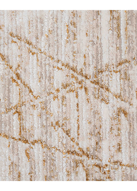 Tapete Moderno Neutro con Diseño Abstracto en Cafe - Vista alternativa