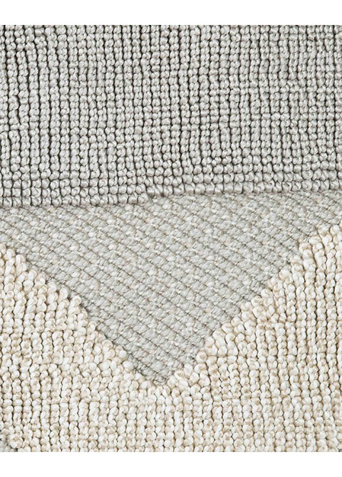 Tapete Moderno Gris con Diseño Geométrico en Neutro Colección FORZA - Vista alternativa