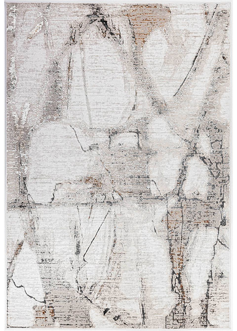 Tapete Moderno Neutro con Diseño Abstracto en Gris Oscuro