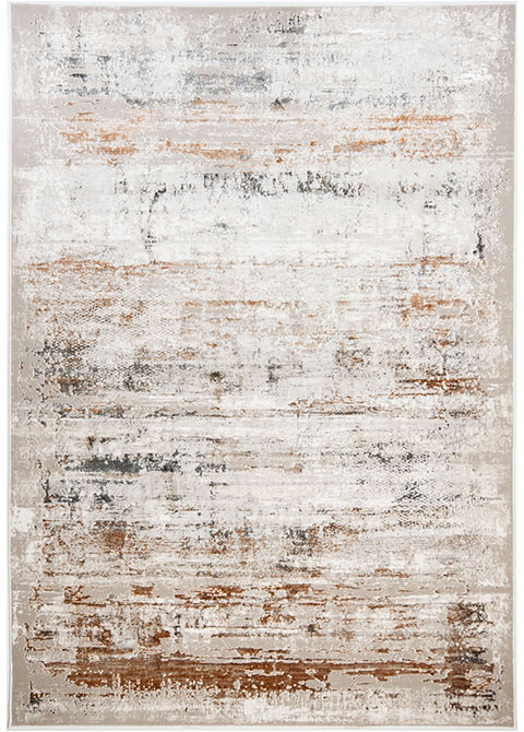 Tapete Abstracto Neutro con Diseño Texturizado Cafe Colección GAMZE