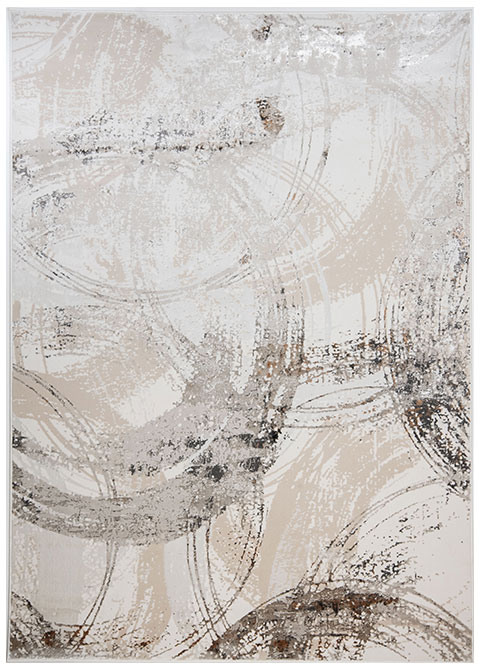 Tapete Moderno Neutro con Diseño Abstracto en Gris