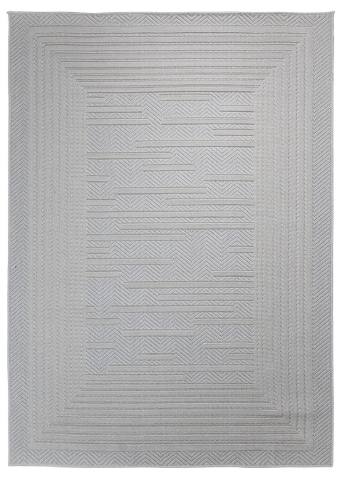 Tapete Moderno Gris con Diseño Geométrico Texturizado