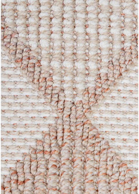 Tapete Geométrico Neutro con Diseño Diamante en Bronce - Vista alternativa