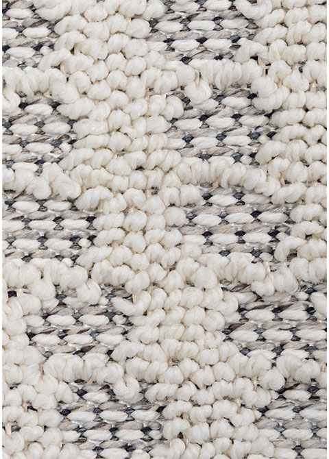 Tapete Moderno Neutro con Diseño Ondulado en Gris - Vista alternativa