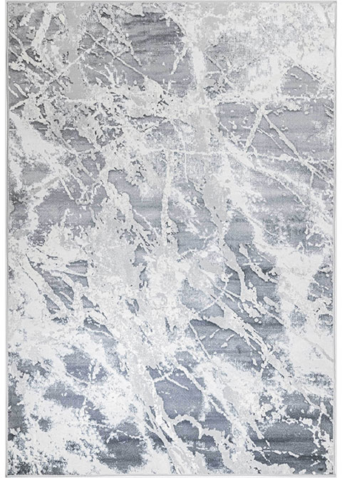 Tapete Moderno Gris con Diseño Abstracto