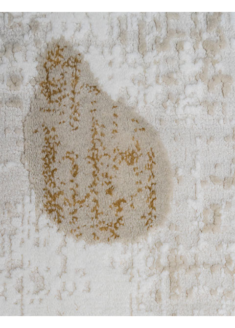 Tapete Moderno Neutro con Diseño Abstracto en Café Colección GEDIZ - Vista alternativa