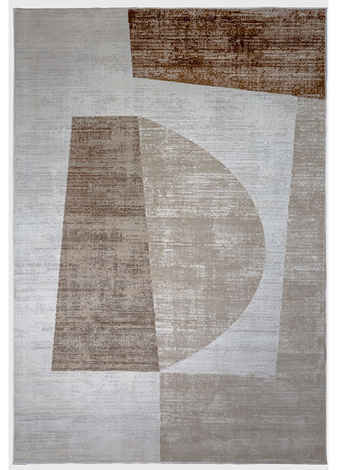 Tapete Moderno Neutro con Diseño Abstracto en Cafe