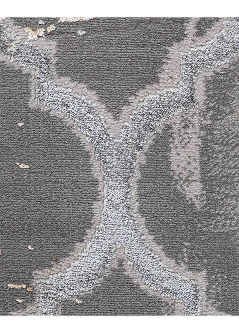 Tapete Vintage Gris con Diseño de Enrejado - Vista alternativa