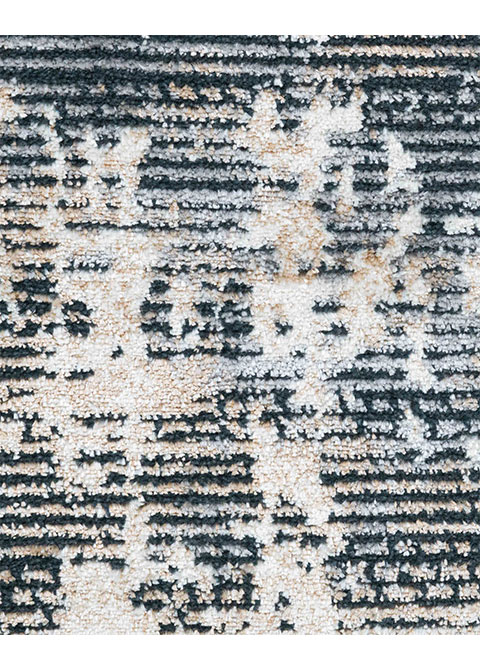 Tapete Moderno Gris con Diseño Abstracto en Beige Colección JASMINE - Vista alternativa