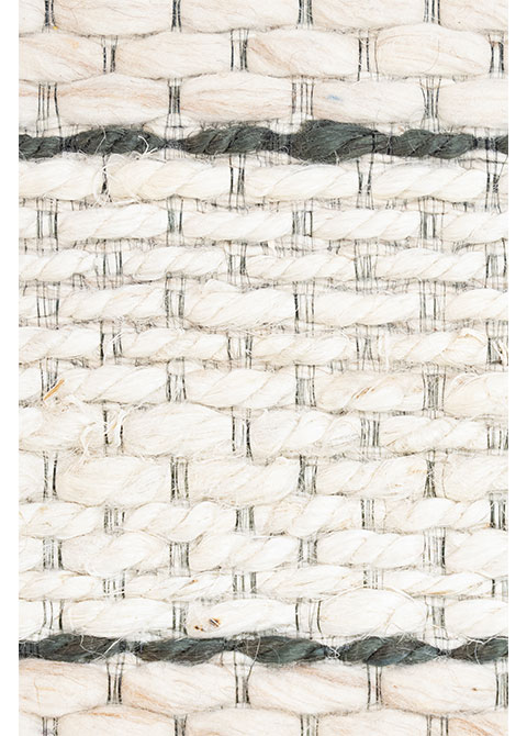 Tapete Moderno Beige con Diseño a Rayas en Gris Oscuro JAYA - Vista alternativa