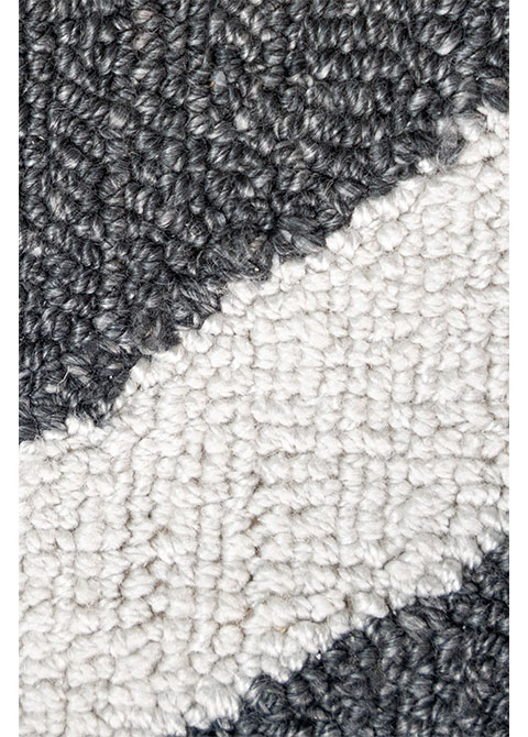 Tapete Moderno Gris con Diseño de Rayas en Neutro - Vista alternativa