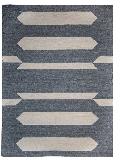 Tapete Moderno Gris con Diseño Geométrico en Neutro