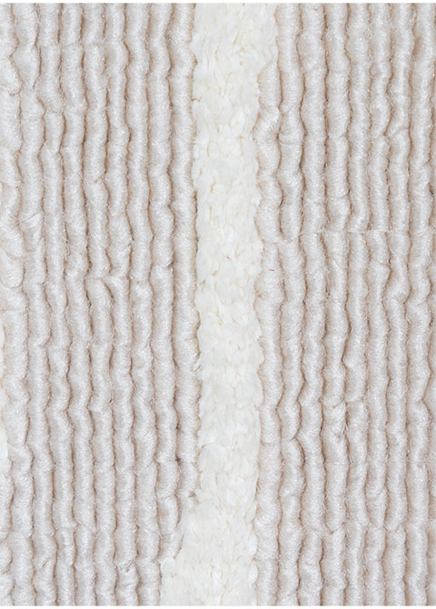 Tapete Moderno Gris con Diseño Geométrico Abstracto en Blanco KIANA - Vista alternativa