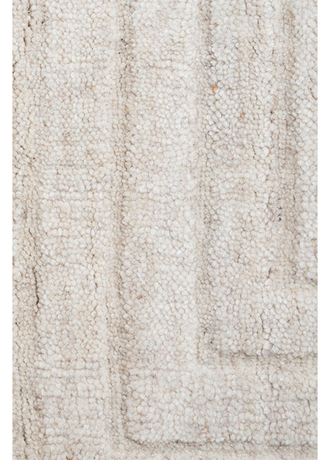 Tapete Moderno Neutro con Diseño Texturizado Lineal - Vista alternativa