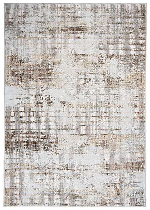 Tapete Moderno Neutro con Diseño Abstracto en Cafe Colección LAILA