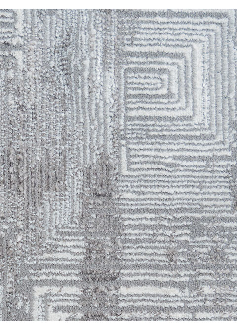 Tapete Moderno Gris con Diseño Abstracto en Gris Oscuro Colección LIVENZA - Vista alternativa