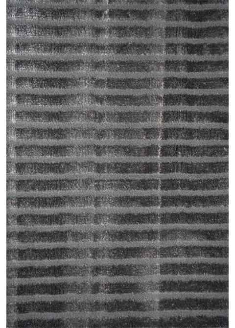 Tapete Moderno Gris con Diseño Geométrico Lineal en Gris Oscuro LIVENZA - Vista alternativa