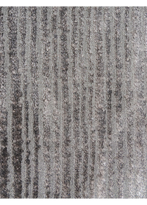 Tapete Moderno Gris Oscuro con Diseño Geométrico Concéntrico - Vista alternativa