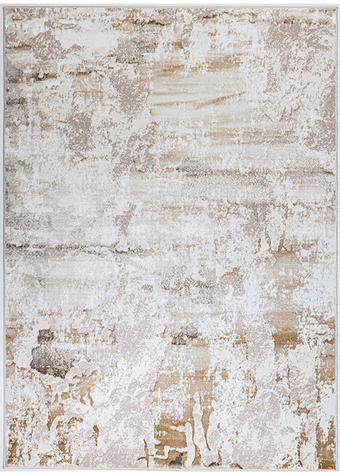 Tapete Abstracto Neutro con Diseño Texturizado en Cafe Colección LIVIA