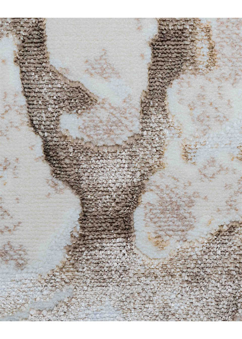 Tapete Moderno Neutro con Diseño Abstracto Texturizado - Vista alternativa