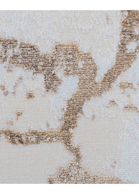 Tapete Moderno Neutro con Diseño Abstracto en Cafe - Vista alternativa