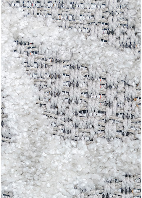 Tapete Moderno Gris con Diseño Abstracto en Plata - Vista alternativa