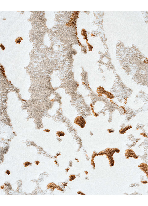 Tapete Moderno Neutro con Diseño Abstracto en Cafe - Vista alternativa