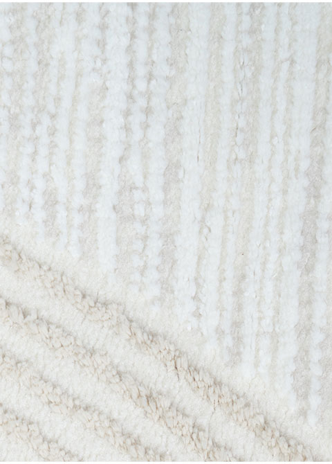 Tapete Moderno Neutro con Diseño Circular en Beige - Vista alternativa